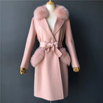 Tailored Longline Outerwear with Fur Pocket Details