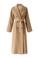 Classic Notched Lapel Belted Overcoat