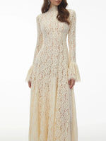Dresses for Women Neck Long Sleeve French Elegant Dress Female Summer Fashion