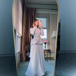 Coat And Pleated Skirt