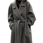 2026 Fashion Double-Sided Velvet Coat Women's Spring Summer Mid-Length Versatile Small Size Woolen Cloak Korean Style