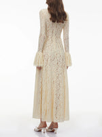 Dresses for Women Neck Long Sleeve French Elegant Dress Female Summer Fashion