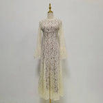 Dresses for Women Neck Long Sleeve French Elegant Dress Female Summer Fashion