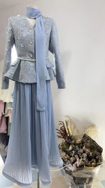 Coat And Pleated Skirt