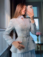 Coat And Pleated Skirt