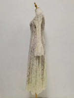 Dresses for Women Neck Long Sleeve French Elegant Dress Female Summer Fashion
