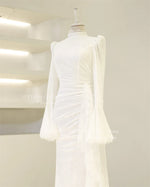 Dresses Mermaid Modest Long Sleeves Lace Prom Party Gowns Luxury Gala Robe De Soiree Femmes