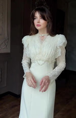 Dress For Women High Slim Bandage Waist Ruffles Hem Ladies Elegant Party Gown