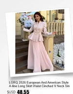 Dress For Women High Slim Bandage Waist Ruffles Hem Ladies Elegant Party Gown