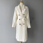 Classic Notched Lapel Belted Overcoat