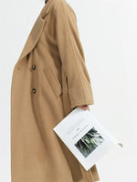 Classic Notched Lapel Belted Overcoat