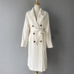 Classic Notched Lapel Belted Overcoat