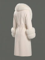 Fur-Trimmed Cashmere Coat