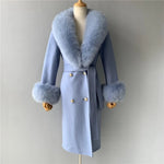 Shawl Collar Tie-Waist Winter Coat
