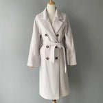 Classic Notched Lapel Belted Overcoat