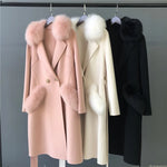 Tailored Longline Outerwear with Fur Pocket Details