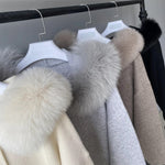 Plush Fur-Trim Hoodie Lounge Set