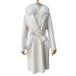 Tailored Longline Outerwear with Fur Pocket Details (1)