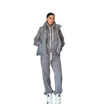 Oversized Winter Tracksuit & Matching Puffer Vest Set