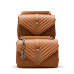 Luxury Quilted Envelope Shoulder Bag with Metal Hardware