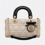 A structured quilted handbag