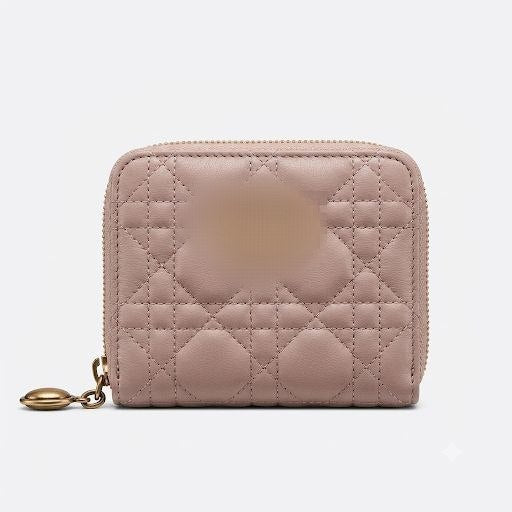 Classic Quilted Compact Zipped Wallet