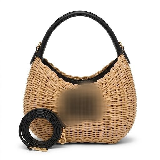 Wander Wicker Hobo Bag