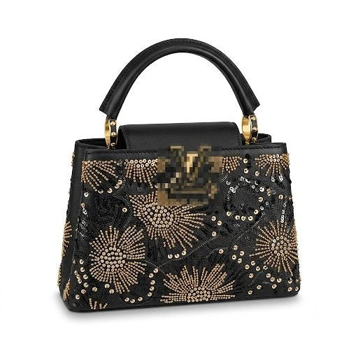 Luxury Beaded and Sequined Flap Handbag