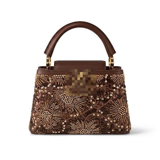 Luxury Beaded and Sequined Flap Handbag