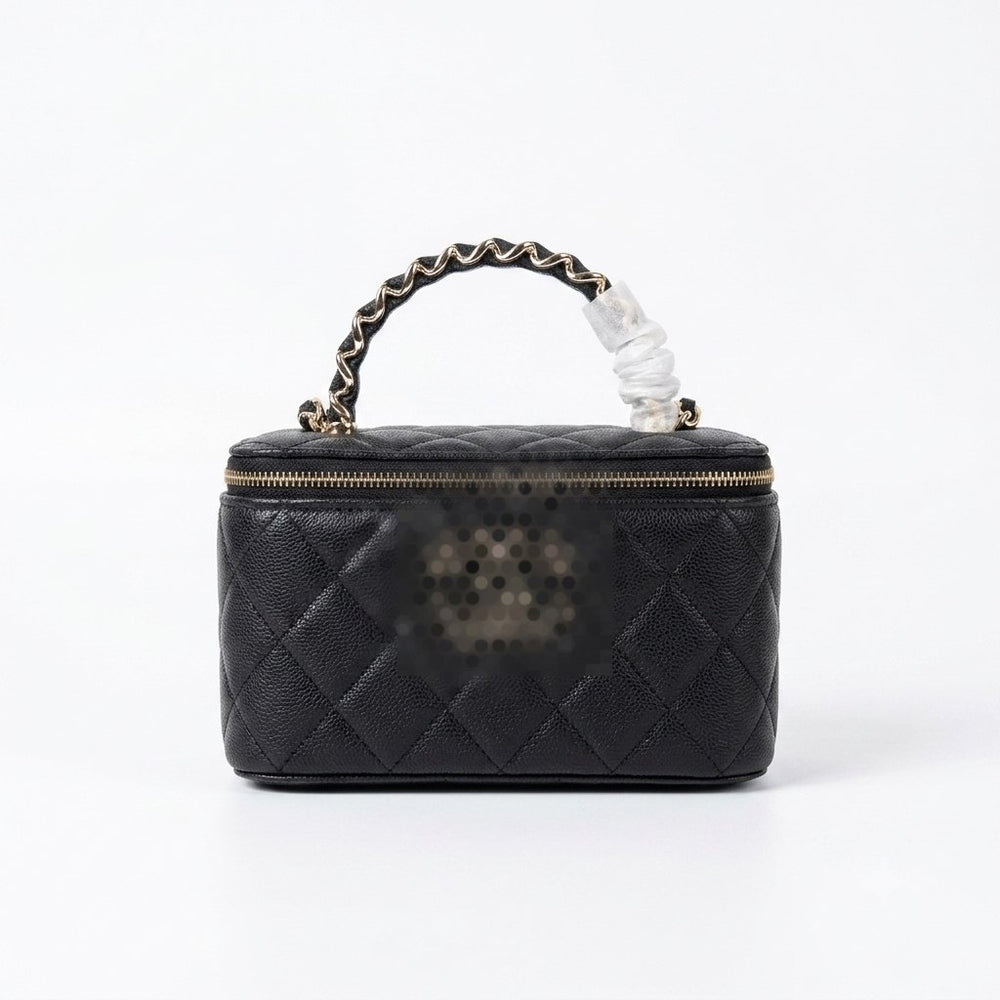 Women's Luxury Quilted Box Bag with Chain