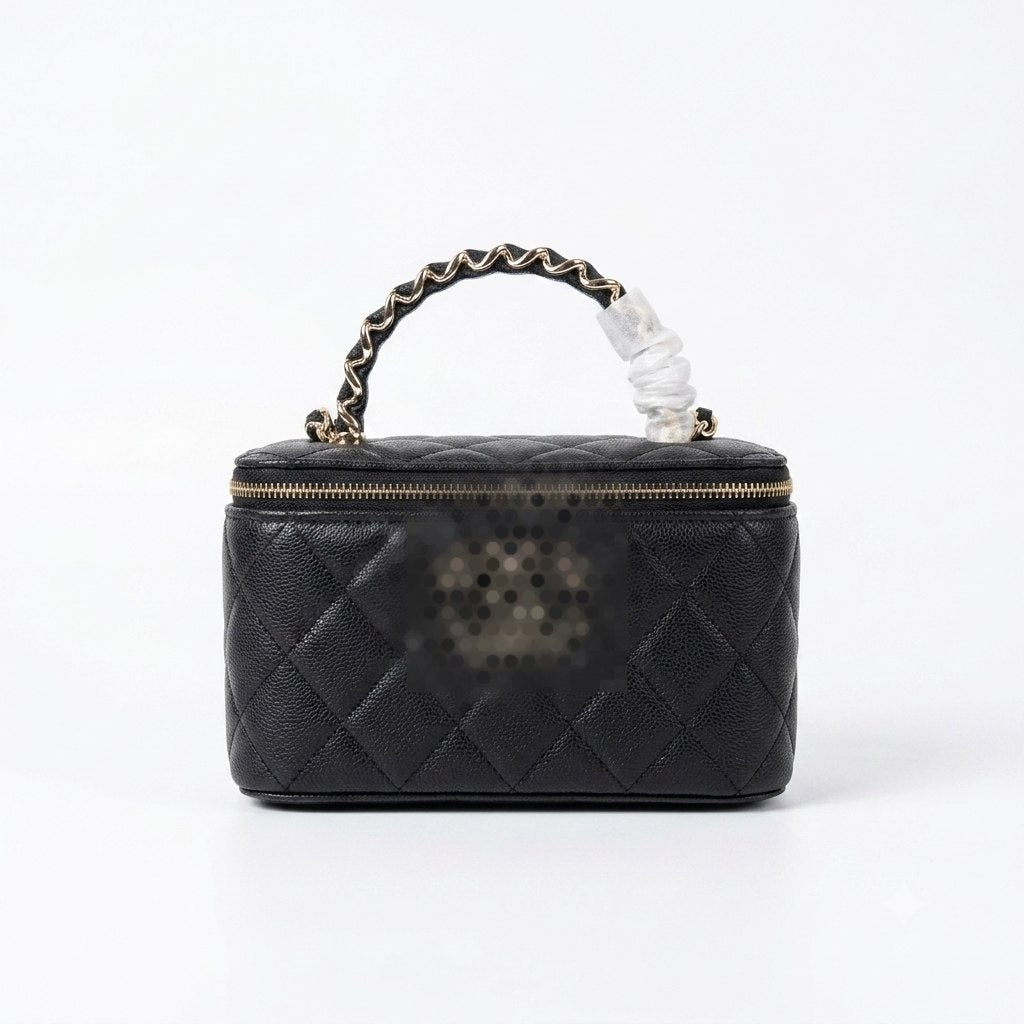 Women's Luxury Quilted Box Bag with Chain