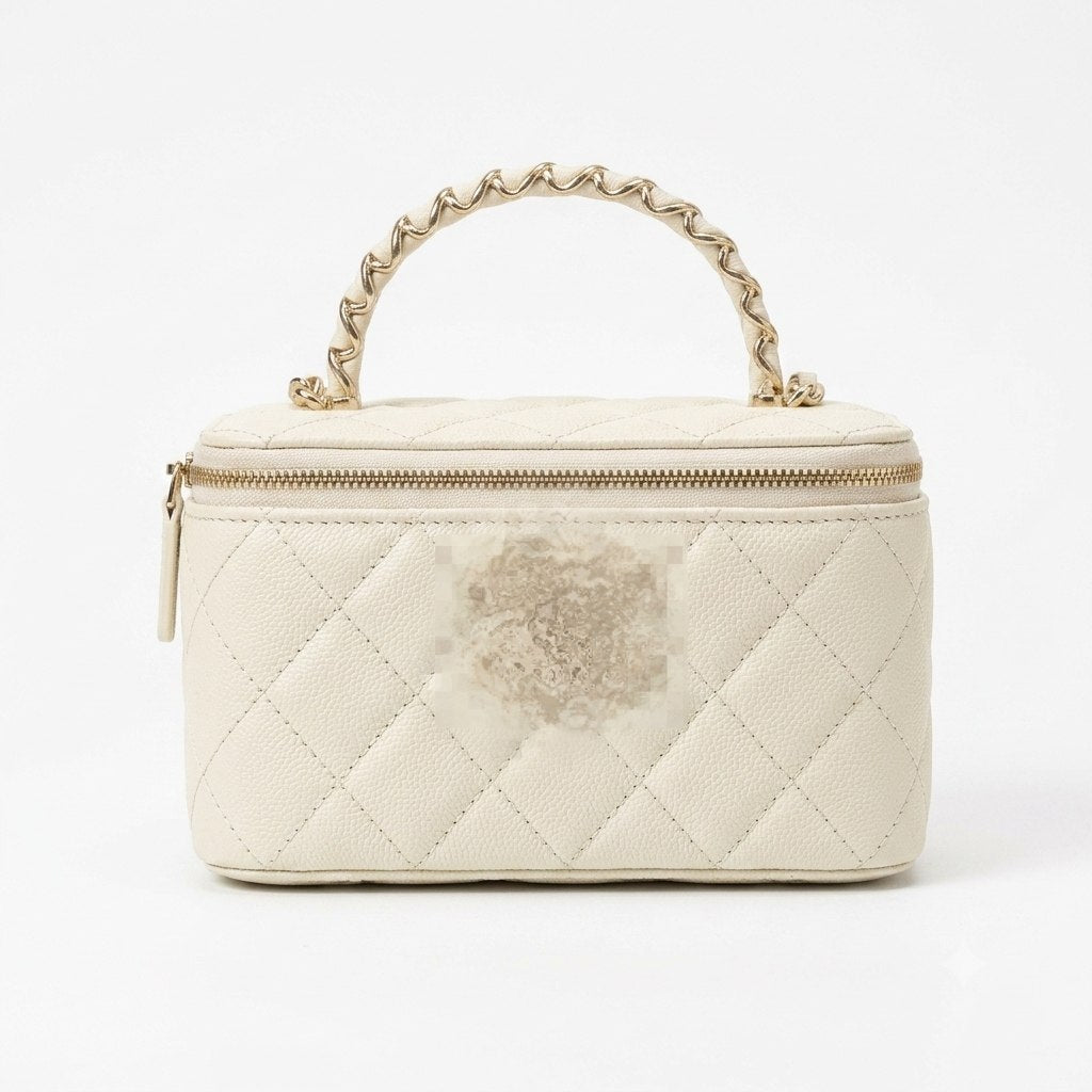 Women's Luxury Quilted Box Bag with Chain