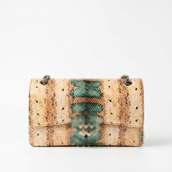 Luxury Exotic Snakeskin Flap Bag