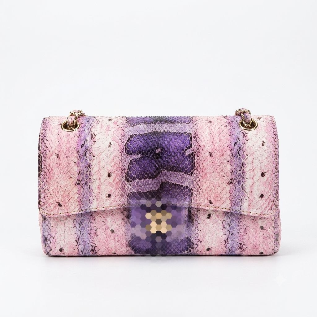 Luxury Exotic Snakeskin Flap Bag