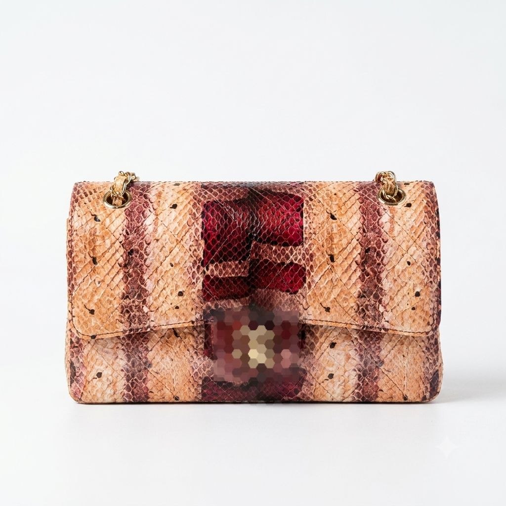 Luxury Exotic Snakeskin Flap Bag