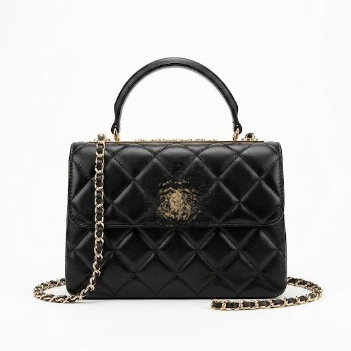 Classic Quilted Top Handle Flap Bag