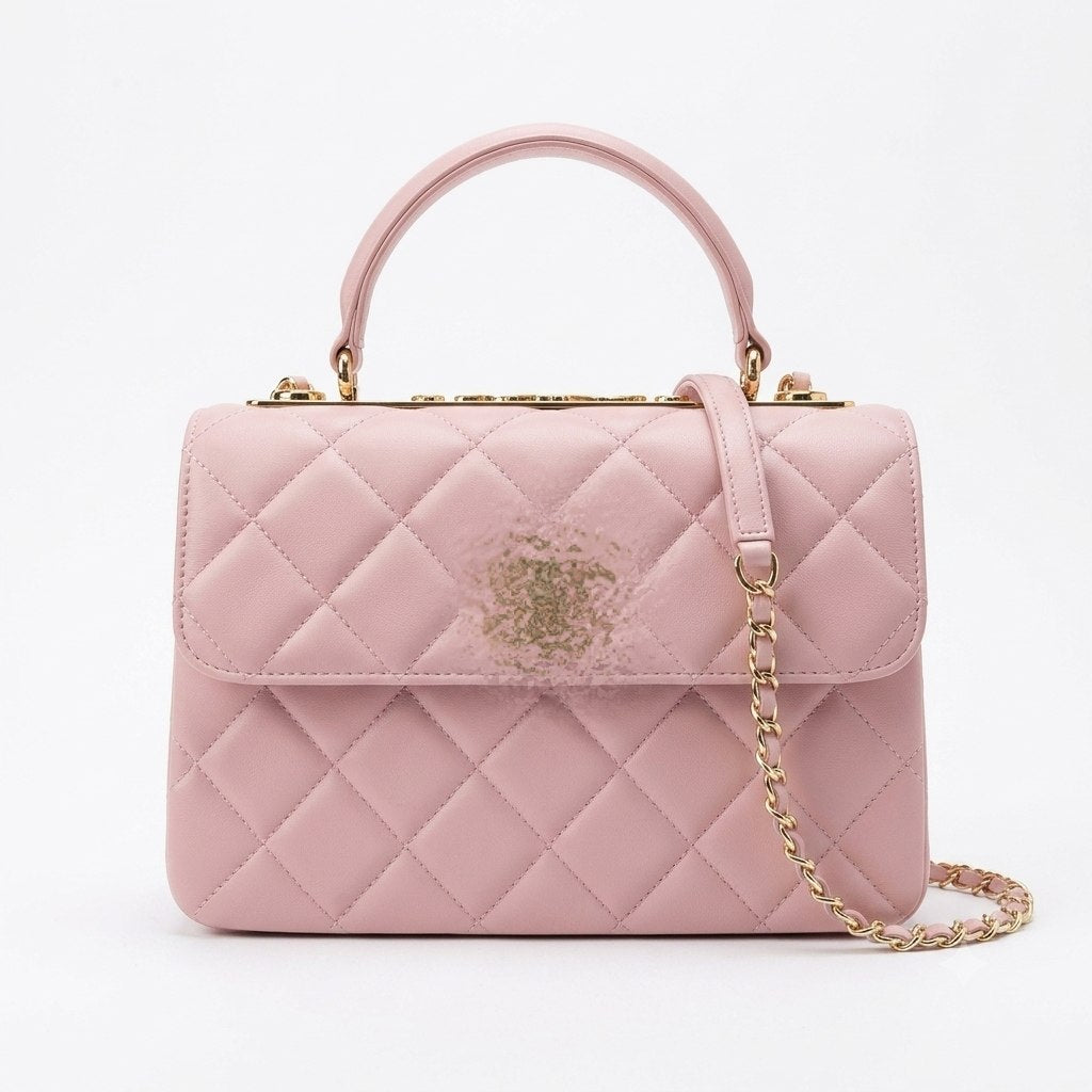 Classic Quilted Top Handle Flap Bag
