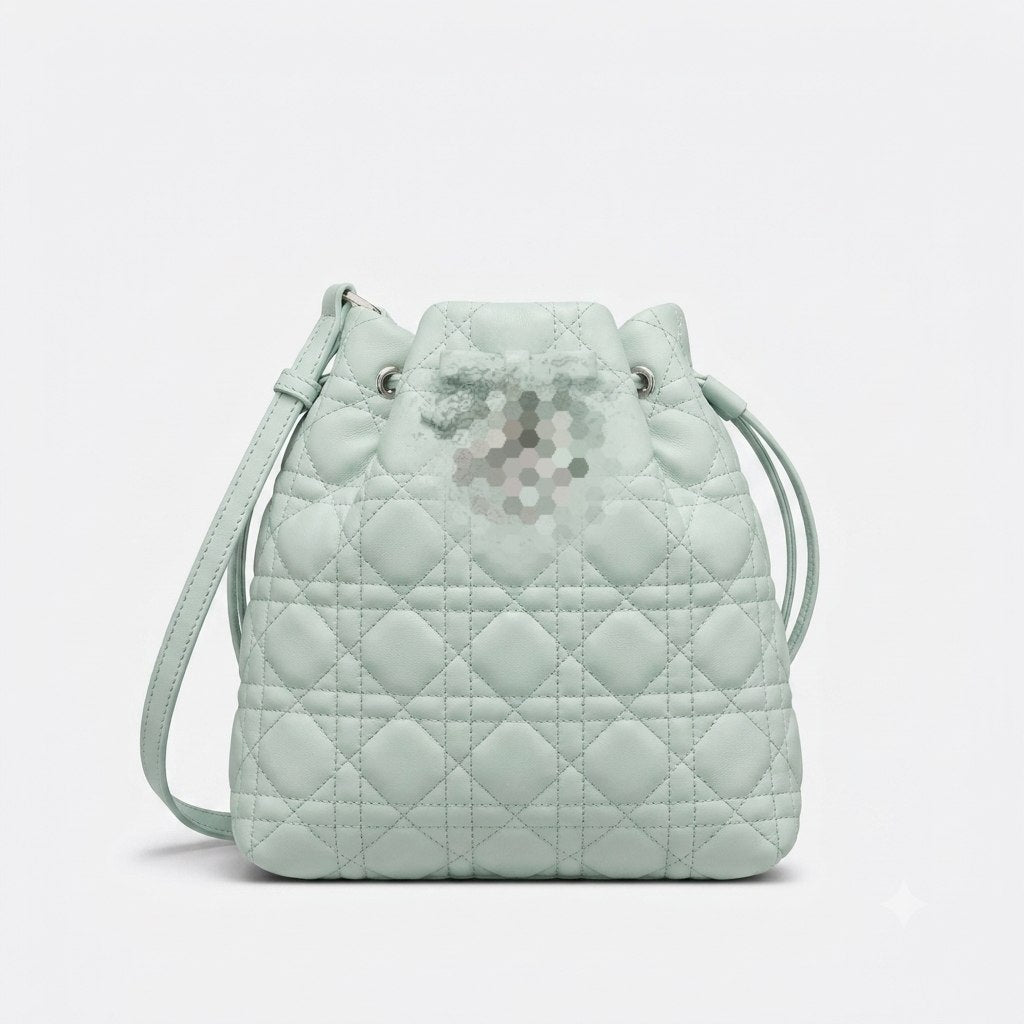 Elegant Quilted Crossbody Bag with Metal Charms