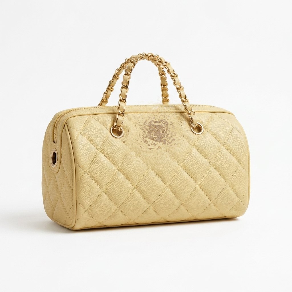 Elegant Quilted Barrel Bag with Top Handle