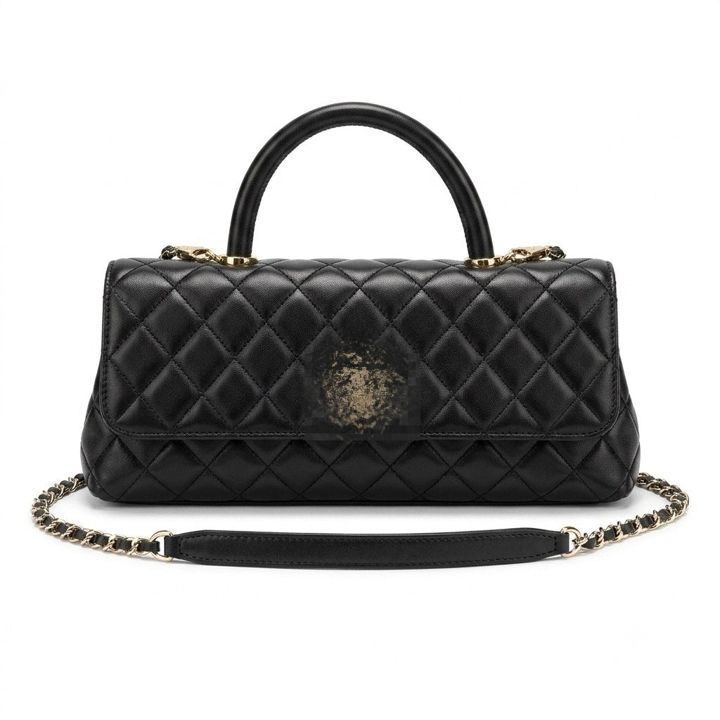 Signature Quilted Top Handle Bag