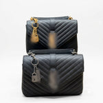Luxury Quilted Envelope Shoulder Bag with Metal Hardware