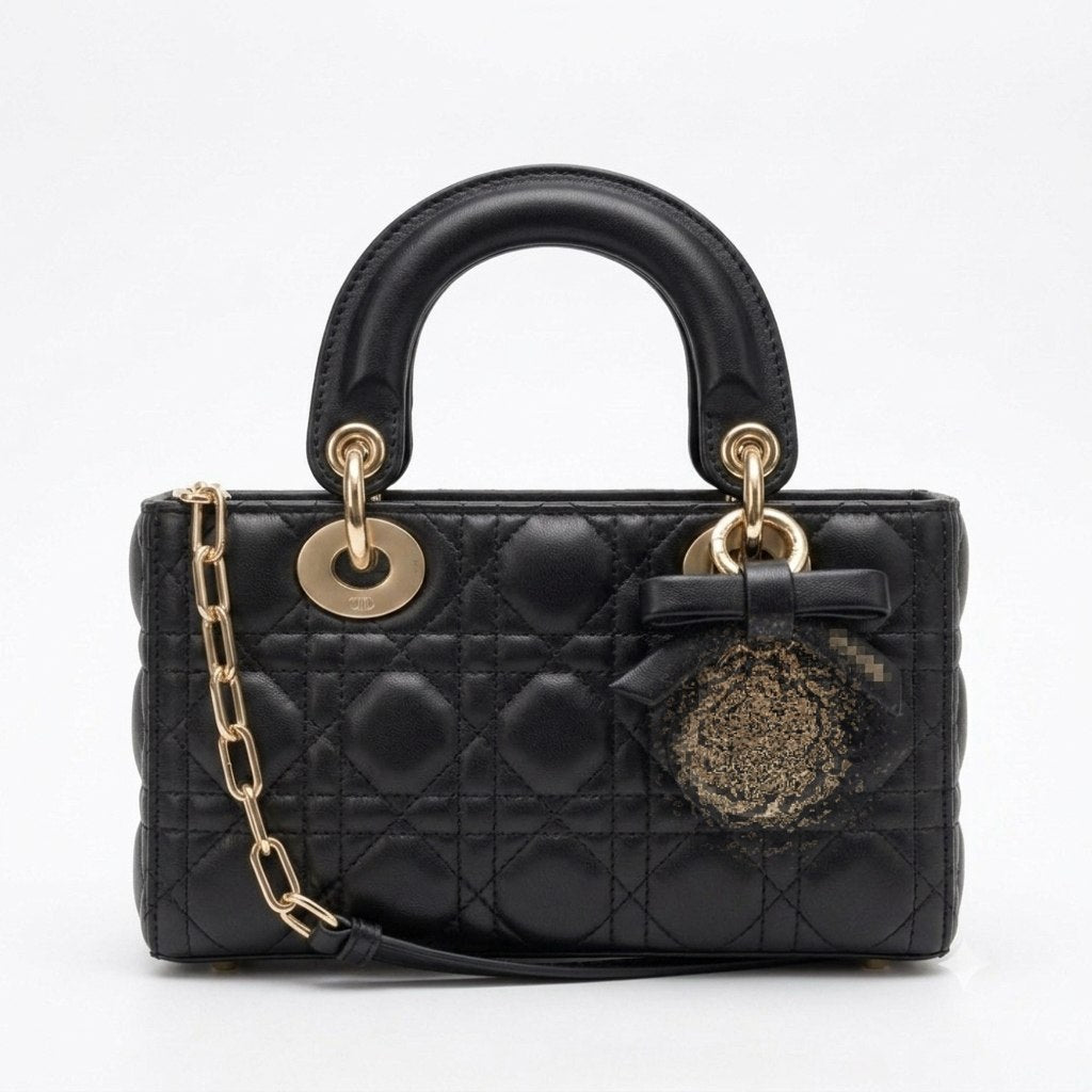 Elegant Top Handle Bag with Bow Detail