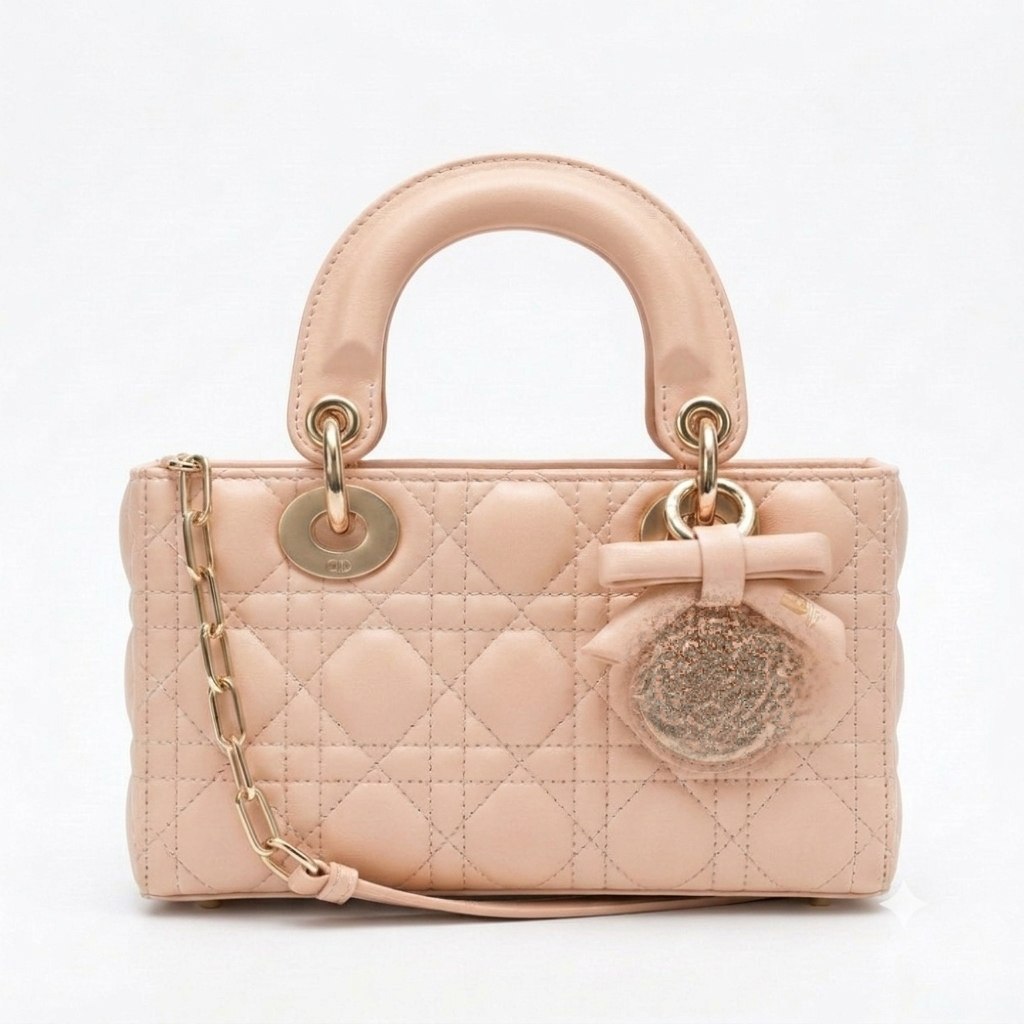 Elegant Top Handle Bag with Bow Detail