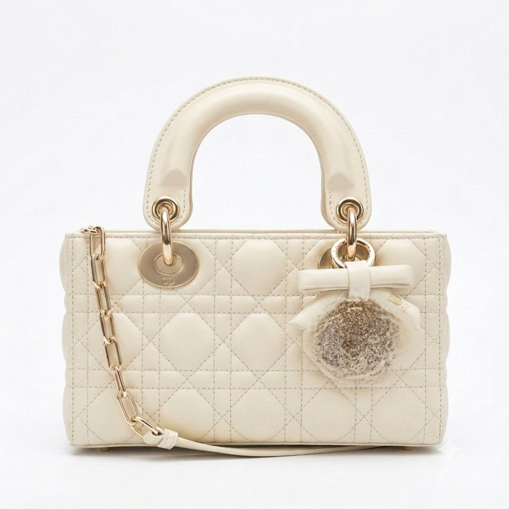 Elegant Top Handle Bag with Bow Detail