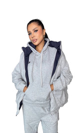 Women's 3-Piece Tracksuit with Reversible Puffer Vest