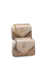 Luxury Quilted Envelope Shoulder Bag with Metal Hardware