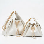 Chic Chain Cinch Shoulder Bag
