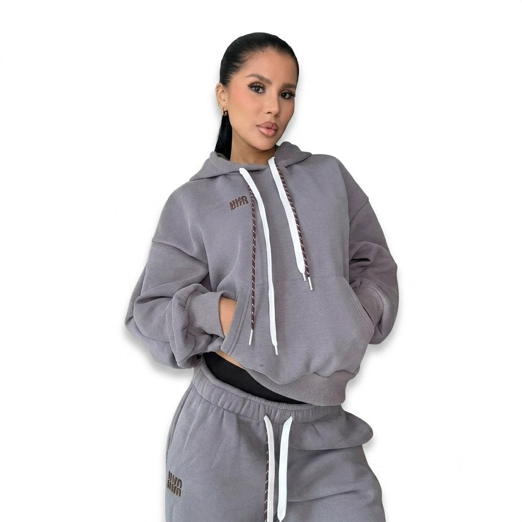 Oversized Winter Tracksuit & Matching Puffer Vest Set