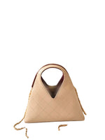 Four quilted leather handbags
