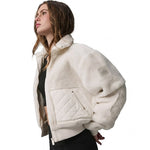 White Cropped Jacket